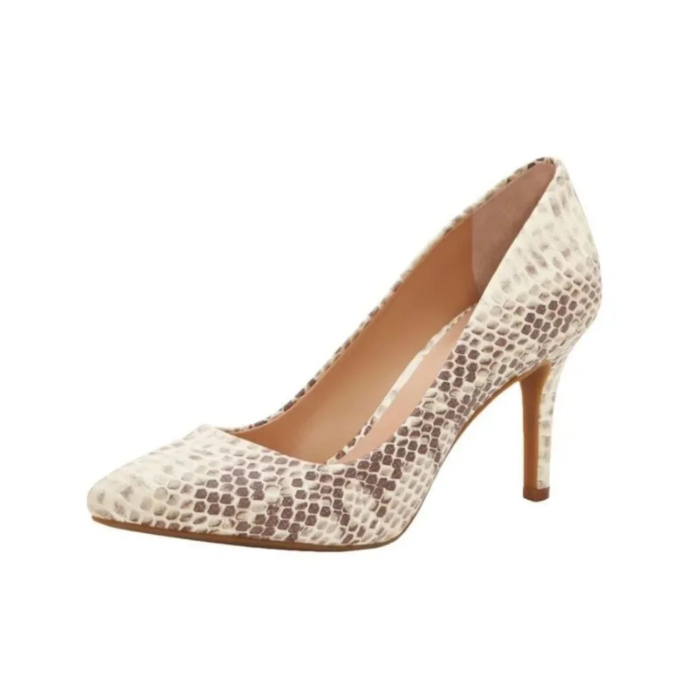 INC Elegant Beige Pointed Toe Stiletto Heels - Picture 2 of 8
